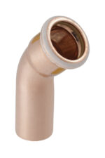 Geberit Mapress persfitting koper gas bocht 45° MF 35 Geberit Mapress bocht 45° MF