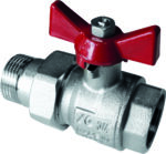 Tubipex rechte bolkraan D 3/4″F 3/4″M Tubipex Bolkraan