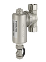 Fernox TF1 Omega filter 4/4″ maximale temperatuur 100° C maximale werkdruk 10 bar maximale stromingssnelheid 50 l/min. materiaal behuizing messing-vernikkeld Vuilafscheider