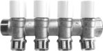 Tubipex verdeler 3/4″MF met kranen uitgang M22 4 kringen inclusief koppeling 16x2mm Tubipex collectoren met kranen met 16x2mm koppelingen