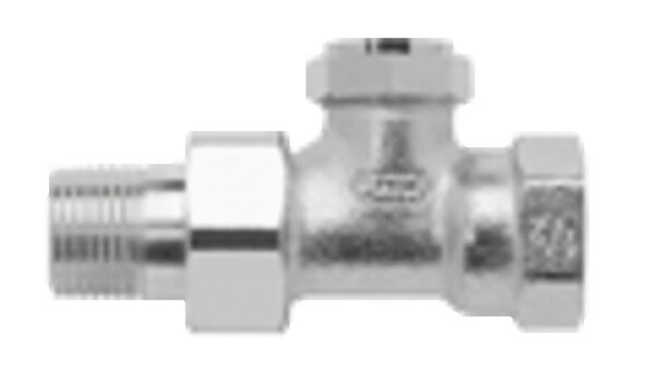 Honeywell Home Verafix-E V2420 regelbare retourkoppeling recht vernikkeld brons 1/2″ Kranen 1/2