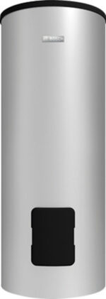 Bosch Stora W 160-5 P1 A indirect verwarmde boiler 160 liter staand, rond model zilverkleurig ErP SWW: B Boilers op Centrale verwarming