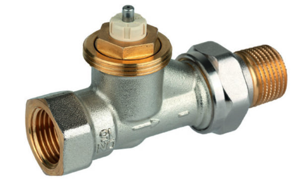 Honeywell Home V2000DSX15 thermostatisch kraanlichaam recht 1/2″F uit messing met instelbare Kv-waarde max. verschildruk 1 bar aansluiting M30 x 1,5 Kranen 1/2