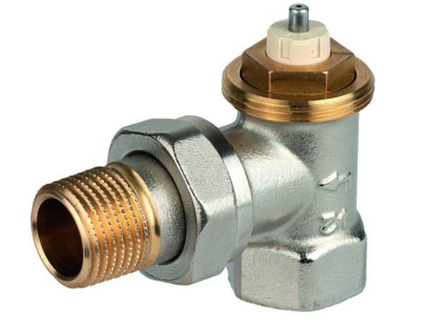 Honeywell Home V2000ESX15 thermostatisch kraanlichaam haaks 1/2″F uit messing met instelbare Kv-waarde max. verschildruk 1 bar aansluiting M30 x 1,5 Kranen 1/2
