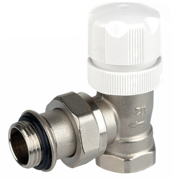 Honeywell Home VH1030ES15 thermostatiseerbare manuele radiatorkraan met instelbare Kv-waarde 1/2F haaks. Kranen 1/2