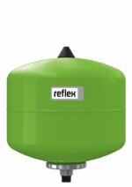 Reflex Refix DD 12 sanitair doorstroom expansievat met butyl balg 12 L groen 10 bar 4 bar voordruk Expantievaten Sanitair