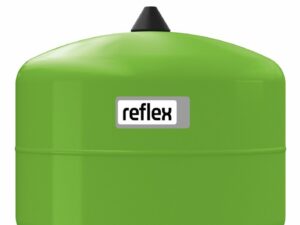 Reflex Refix DD 12 sanitair doorstroom expansievat met butyl balg 12 L groen 10 bar 4 bar voordruk Expantievaten Sanitair
