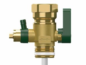 Reflex Flowjet doorstroomarmatuur, met afsluit-en leeglaatkraan voor sanitaire expansievaten DD tot 70°C Konsool