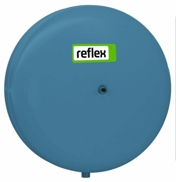 Reflex Refix C-DE 25 sanitair expansievat met butyl balg cilindrische vorm gelast 10 bar 4 bar voordruk 25 L blauw Expantievaten Sanitair