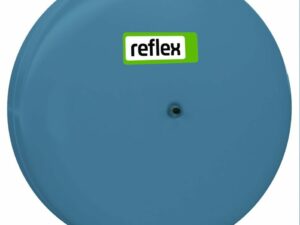 Reflex Refix C-DE 18 sanitair expansievat met butyl balg cilindrische vorm gelast 10 bar 4 bar voordruk 18 L blauw Expantievaten Sanitair