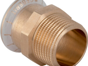 Geberit Mapress persfitting koper water overgangstuk met buitendraad 15-3/8M Geberit Mapress overgangstuk met buitendraad