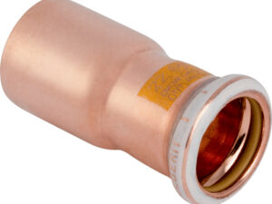 Geberit Mapress persfitting koper gas reductie met insteekbuis 18-15 Geberit Mapress reductie met insteekbuis