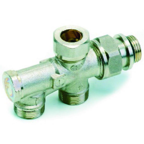 Comap 915E tweepijpscombinatie onderlichaam vloer met afsluitkegel en fixatie 1/2 Tweepijpscombinbaties