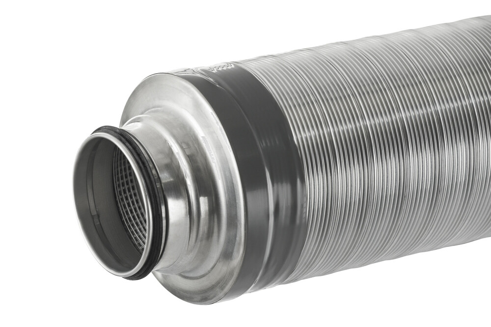 Duco DucoFlex Silencer semi rigid D180 (M/M) 1000mm Ventilatiekanalen