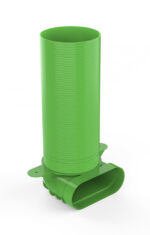 DUCO DucoFlex ventielaansluitstuk haaks lang ovaal D125 Ventilatiekanalen