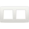 Niko original white afdekplaat 2-voudig Horizontaal 101-76800 Niko Original White (Wit)