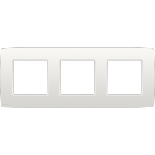 Niko original white afdekplaat 3-voudig Horizontaal 101-76700 Niko Original White (Wit)