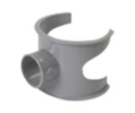 Nicoll PVC lijmfittingen kleefzadel MF D 110 x D 32 grijs Afvoer aanboorzadels