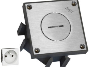 Arpi by Lithoss Inox vloerstopcontact 2P+A met veiligheid Keuken & Vloerstopcontacten