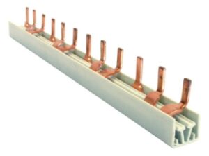 ABB Vynckier Overbruggingsrail 3F 10mm² 28x2P of 19x3P PIN Lengte 1 meter 3 Fasen