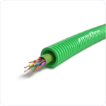 100 meter SGG 10X0,8mm Preflex safe voorbedrade buis 16mm LS0H groen Halogeen UTP/telefonie