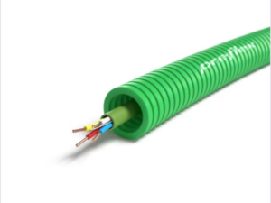 100 meter Preflex voorbedrade buis 16mm LSOH groen + signalisatie SGG 4X0,8mm Halogeen UTP/telefonie