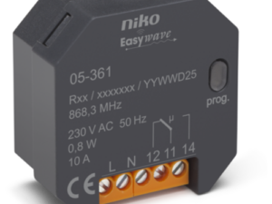 Niko Draadloze Easywave ontvanger met 230V-wisselschakelcontact (één kanaal) Inbouw ontvangers