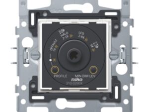 Niko universele draaiknopdimmer met CAB-ontstoring 3 – 300 Watt 2-draden