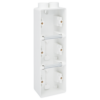 Niko Hydro wit Opbouwdoos 3-voudig verticaal met 2x M20-ingang voor drie functies IP55 Niko Hydro Wit opbouwdozen
