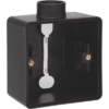 Niko Hydro Zwart enkelvoudige opbouwdoos met één M20-ingang voor één functie 761-84101 RAL 9005