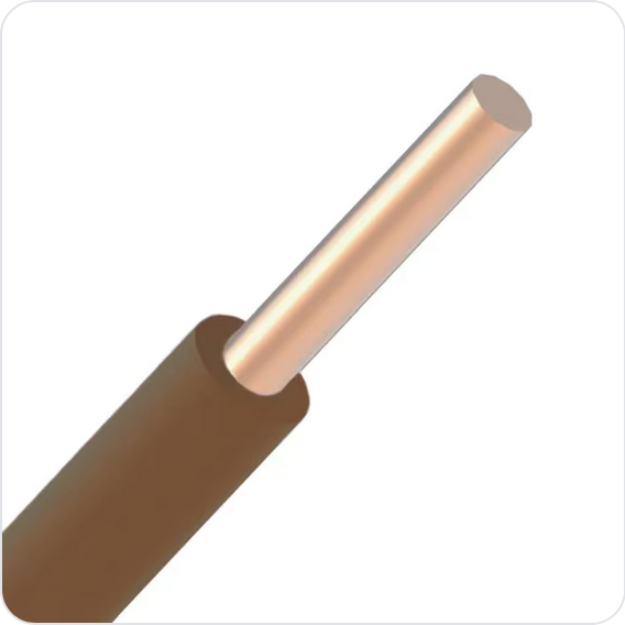 Vob 2,5 bruin 100 meter Eca VOB 2,5mm²