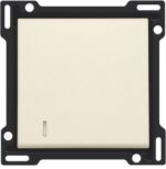 Niko Original Cream toets met lens voor drukknop 100-60005 RAL 1013