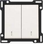 Niko Original White 101-61507 Toets met lens 2-voudig voor drukknop
