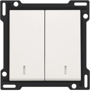 Niko Original White 101-61507 Toets met lens 2-voudig voor drukknop