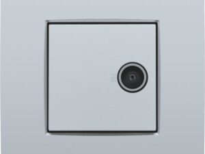 Niko intense sterling Afwerkingsset voor enkelvoudige coaxaansluiting voor tv