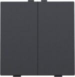 Niko Intense anthracite Home Control 2-voudige lichtbediening