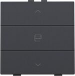 Niko Intense anthracite Home Control enkelvoudige bediening motorsturing met 3-v toets