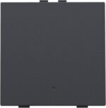 Niko Intense anthracite Enkelvoudige drukknop met led en comfortsensoren voor Niko Home Control