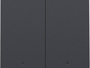 Niko Intense anthracite Tweevoudige drukknop met leds en comfortsensoren voor Niko Home Control