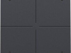 Niko Intense anthracite Home Viervoudige drukknop met leds en comfortsensoren voor Niko Home Control
