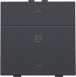 Niko Intense anthracite Home Control enkelvoudige bediening motorsturing met 3-voudige toets+led