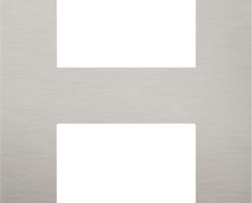 Niko Pure stainless steel on antracite 2-voudig verticaal