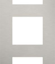 Niko Pure stainless steel on antracite 3-voudig verticaal