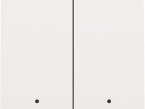 Niko Pure steel white Home Control 2voudige lichtbediening met led