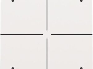 Niko Pure steel white Viervoudige drukknop met leds en comfortsensoren voor Niko Home Control