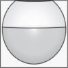 Niko Pure steel white Home Control centraalplaat inbouw bewegingsmelder sensor 180°