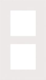 Niko Pure steel white 2voudig verticaal