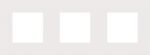 Niko Pure steel white 3voudig horizontaal