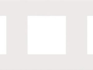 Niko Pure steel white 3voudig horizontaal