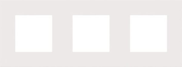 Niko Pure steel white 3voudig horizontaal